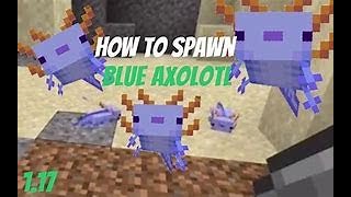 HOW TO GET THE RARE BLUE AXOLOTL ON BEDROCK {XBOX, PC , ps4 ,ps5}
