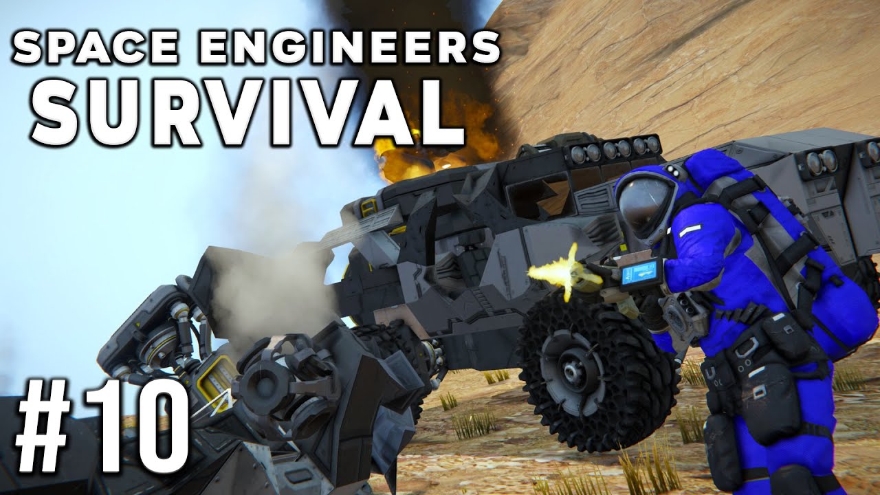 Space Engineers - Survival Ep #10 - HOSTILE Warfare! - YouTube