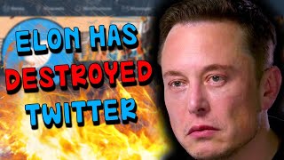 Elon Musk Can't  Save Twitter From Burning Down