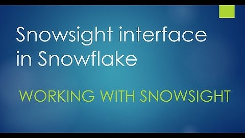 Snowsight  |  Load Data from Local file to Snowflake | Working with Snowsight | Snowflake Training
