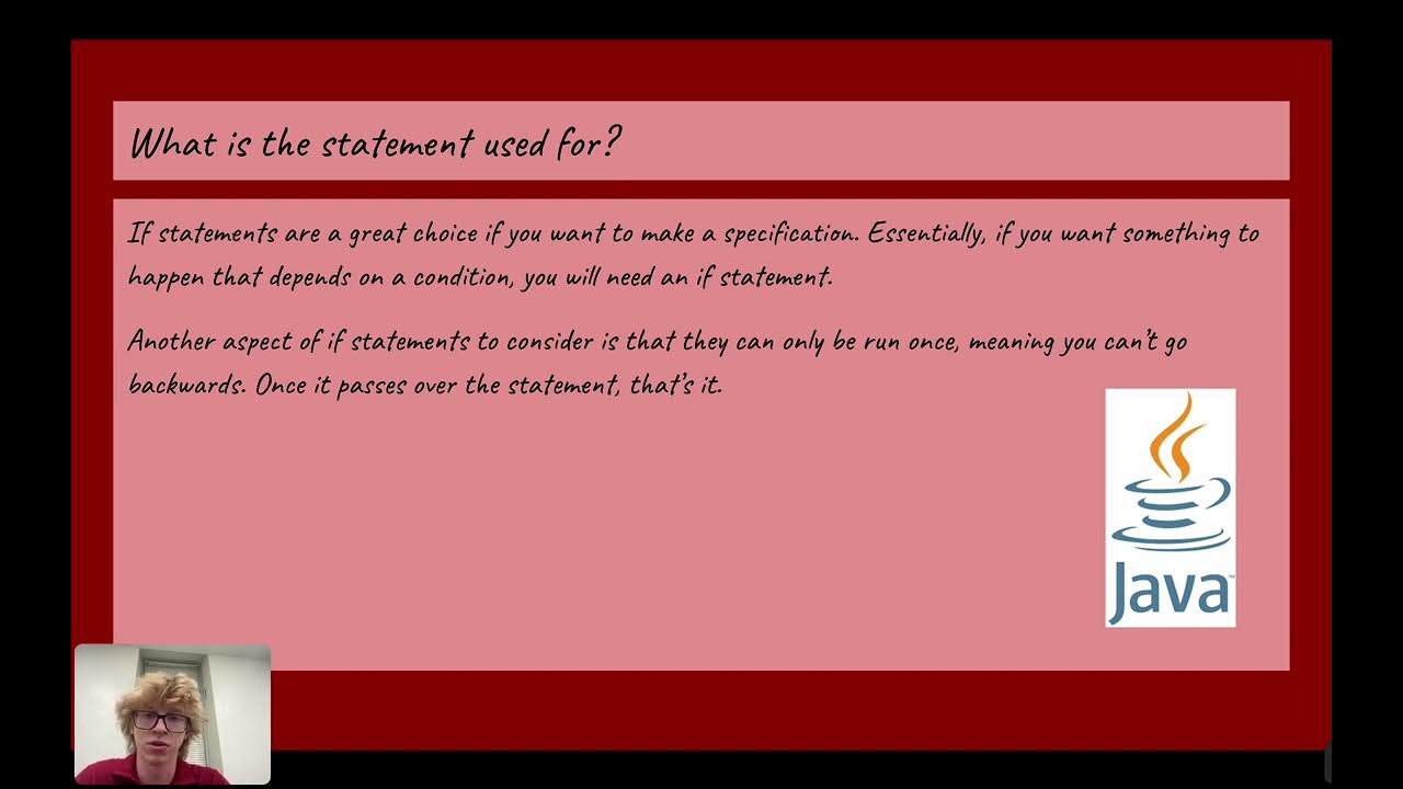 If Statements - Java 101 - YouTube