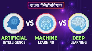 AI vs Machine Learning vs Deep Learning | Bangla Tutorial | CS Bangla