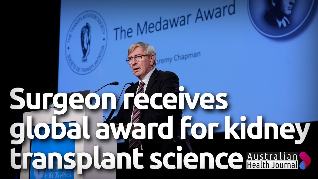 Australian kidney surgeon recognised for global contribution to ...