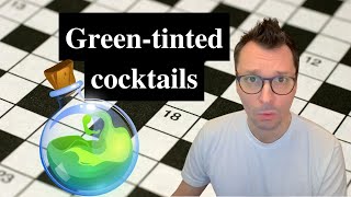 Saturday New York Times Crossword puzzle.  Component of a Cobb salad, Green-tinted cocktails