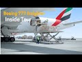 Loading a Boeing 777-200F Freighter