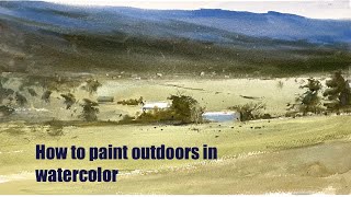 How to paint outdoors with watercolor | en plein air
