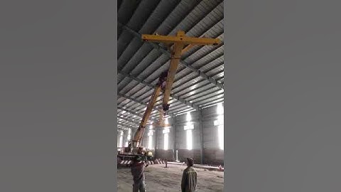 Lắp đặt dầm cầu trục đơn 5 tấn / Installation the 5 ton single girder overhead crane
