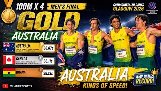 AUSTRALIA SHOCKS THE WORLD! 🇦🇺🥇 4x100m Relay GOLD | Commonwealth games Glasgow 2026