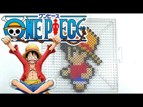 ルフィ One Piece アイロンビーズで作ってみた Iron Beads Youtube