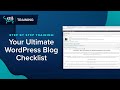 How to Upload a Blog Post to WordPress | 2020 Blog Checklist