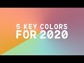 Coloro x WGSN key colors 2020