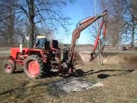 самодельный экскаватор проба