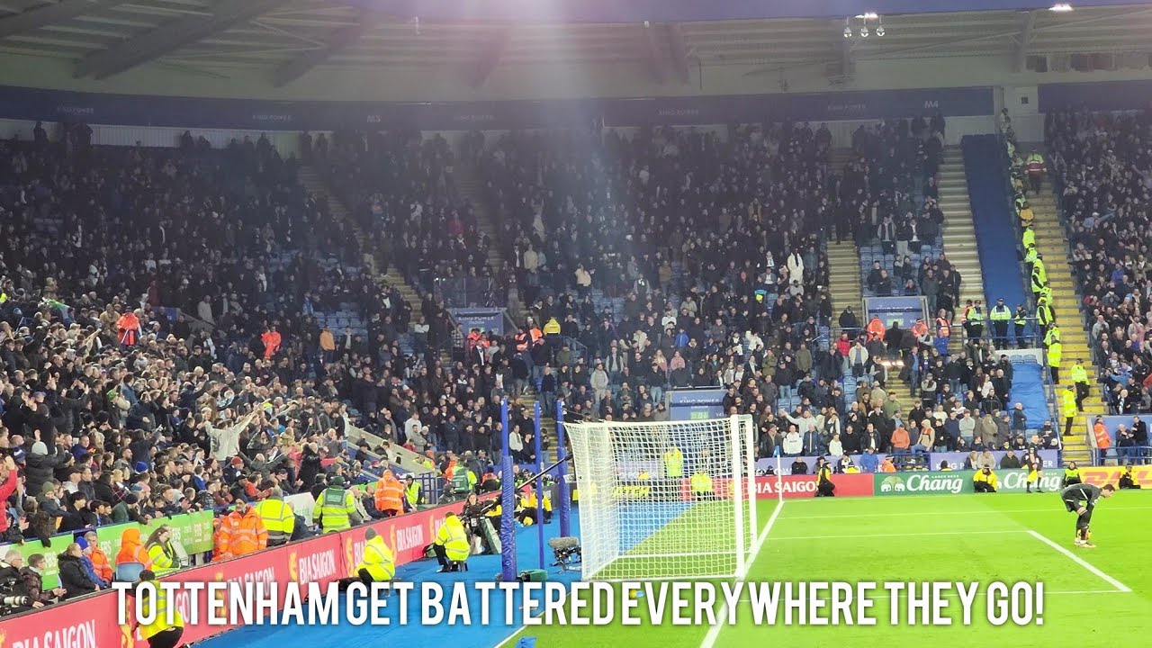 Leicester fans to the spurs away end yesterday Leicester City 41