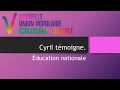 Education nationale tmoignage de cyril