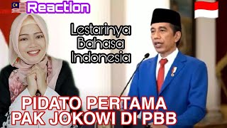 Pidato Pertama Pak Jokowi Di PBB Dalam Bahasa Indonesia | Malaysian React