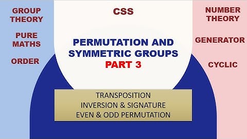 Permutations Part 3/5 | Transpositions, Inversions & Signatures | Even/Odd Permutations Explained