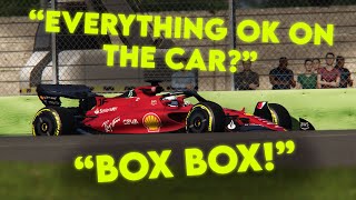 (TEAM RADIO) CHARLES LECLERC pitting, crashing and his recovery to P6 | Race Imola 2022