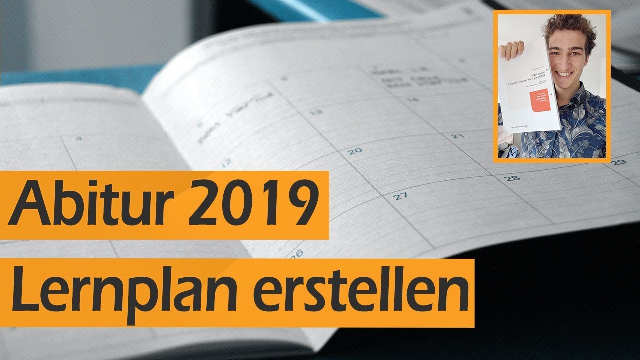 Abitur 19 Lernplan Erstellen Vorlage Fur Mathe Englisch Deutsch Bio Etc Leo Eckl Youtube