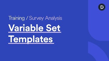 Variable Set Templates