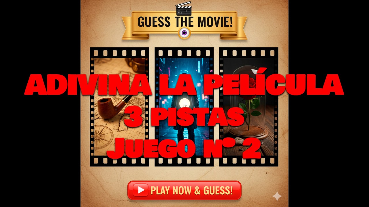 Juego de cine adivina la pelicula 02. Tres pistas, una peli. ¿Cinéfilo o postureo?