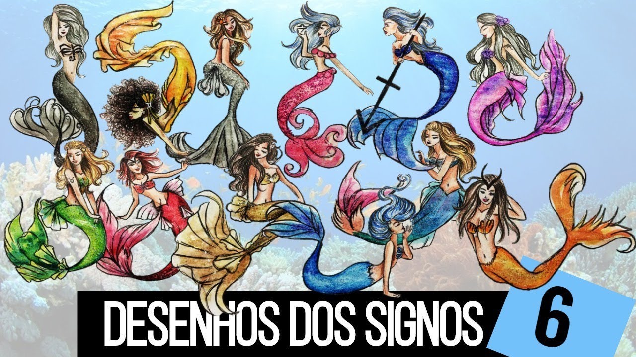 DESENHANDO A SEREIA DE CADA SIGNO!