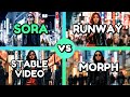 Comparing sora prompts to runway stable morph studio  other ai generators