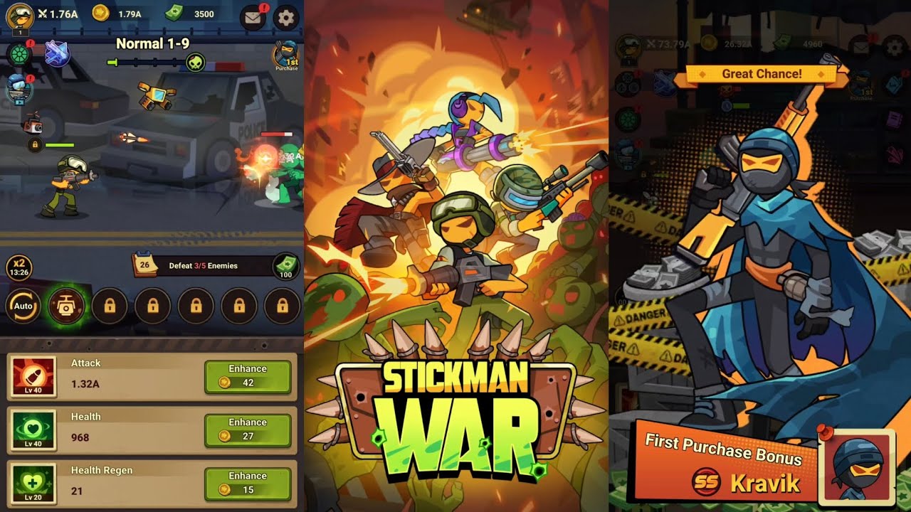 Stickman War: Epic Idle RPG Gameplay Part 1