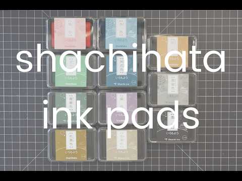 SHACHIHATA OIL BASED INK PADS-great for planners/journals & swatches