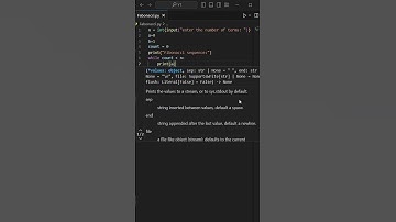 How to Find the Fibonacci Sequence in Python Using a While Loop #coding #programming #whileloop