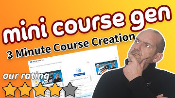 Mini Course Generator Review:  How to Create an Online Course Fast