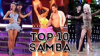 My Top Ten Samba Dances on Dancing With The Stars