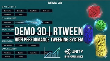 RTween – Unity High Performance Tweening System | 3D Gameobject Demo