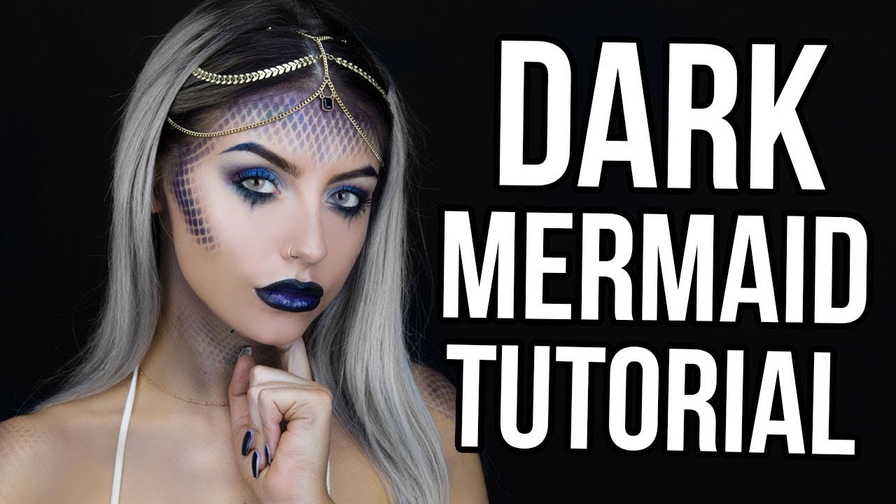 DARK MERMAID HALLOWEEN MAKEUP TUTORIAL RIMMEL ONE BRAND TUTORIAL