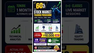 60% OFF on Stock Market Training Programme! Learn Technical Analysis, Risk Management, Options.