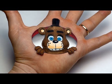 cool-3d-drawing-illusion-to-test-your-brain-|-create-your-fnaf-freddy-animatronics
