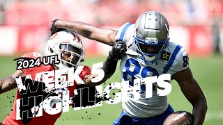 2024 UFL Week 5 Game Highlight Commentary