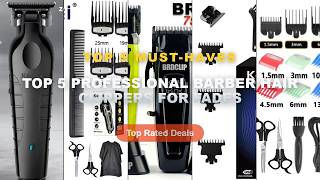 Top 5 Professional Barber Hair Clippers For Fades: Top 5 Best Sellers - Kemei KM 1990 Hair Clipper P