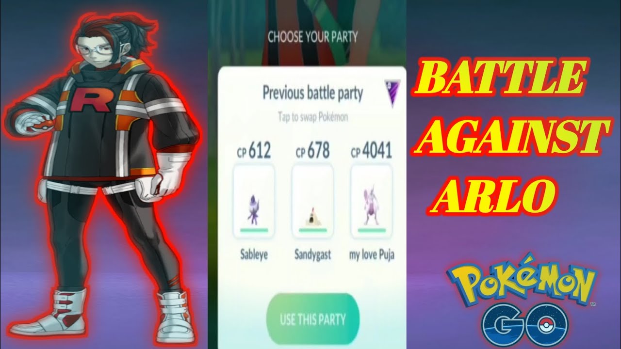 How To Beat Arlo Team Go Rocket Leader In Pokemon Go. YouTube