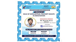 Role Of Intellectual Property Rights In Innovation Iic Iimt College Of Law