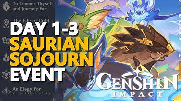 Saurian Sojourn Event Day 1-3 Genshin Impact