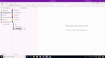 How to use section groups in OneNote?