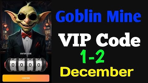 Goblin Mine game VIP Code today | 1-2 December | Goblin Mine