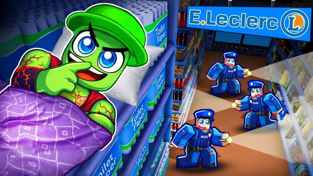 J’ai passé 24 HEURES SECRÈTEMENT dans un SUPERMARCHÉ…