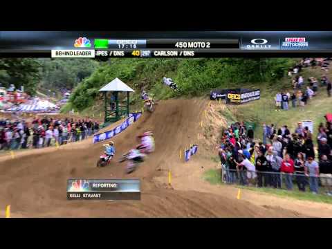 Ryan Dungey vs. James Stewart - 2013 Spring Creek MX 450 Moto 2