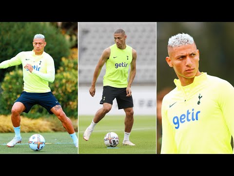 Richarlison First Training Session with Tottenham