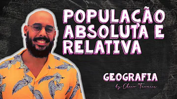 O que é população relativa de um país?