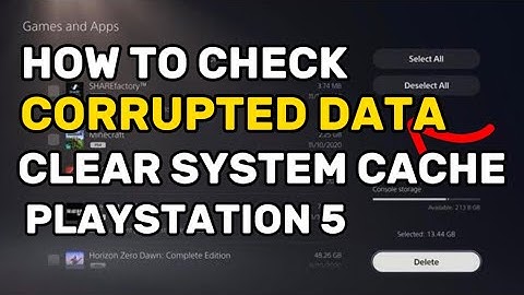 How To Check For Corrupted Data On PS5 PlayStation 5