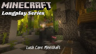 Minecraft Relaxing Longplay Series Ep3 | Lush Cave Mineshaft (No Commentary)