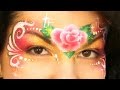 Easy Rose Princess Mask 🌹 — One Stroke Rose Face Painting Tutorial for Beginners