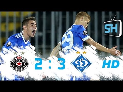 Partizan vs Dynamo Kyiv 2-3 All Goals and Highlights Europa League September 28 ,2017